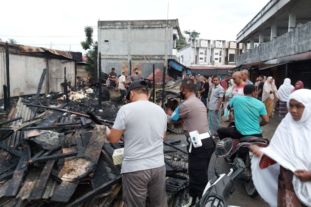 Sembilan toko di Aceh Timur hangus terbakar