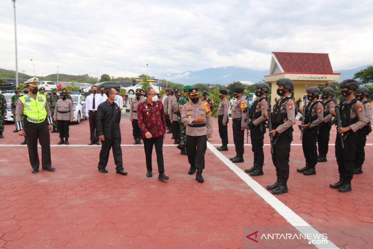3.516 personil TNI/Polri  siap amankan Natal dan Tahun Baru di Sulteng