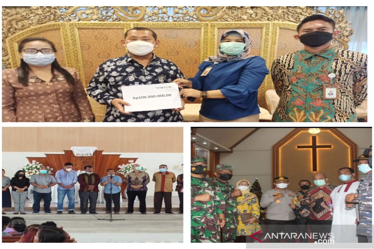 Bantuan Presiden Jokowi bawa berkah bagi perayaan Natal jemaat HKBP Pandan