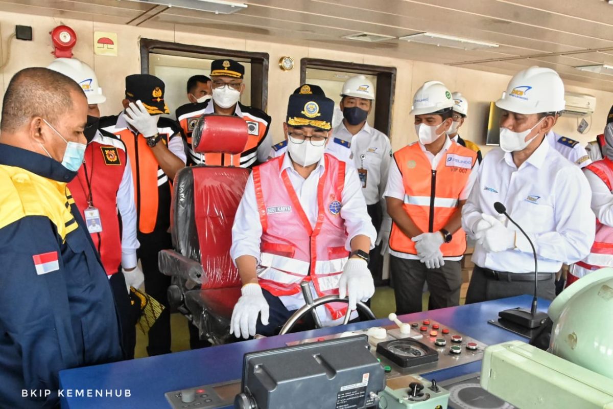 Pembangunan Kapal KM Sabuk Nusantara 73 telah rampung