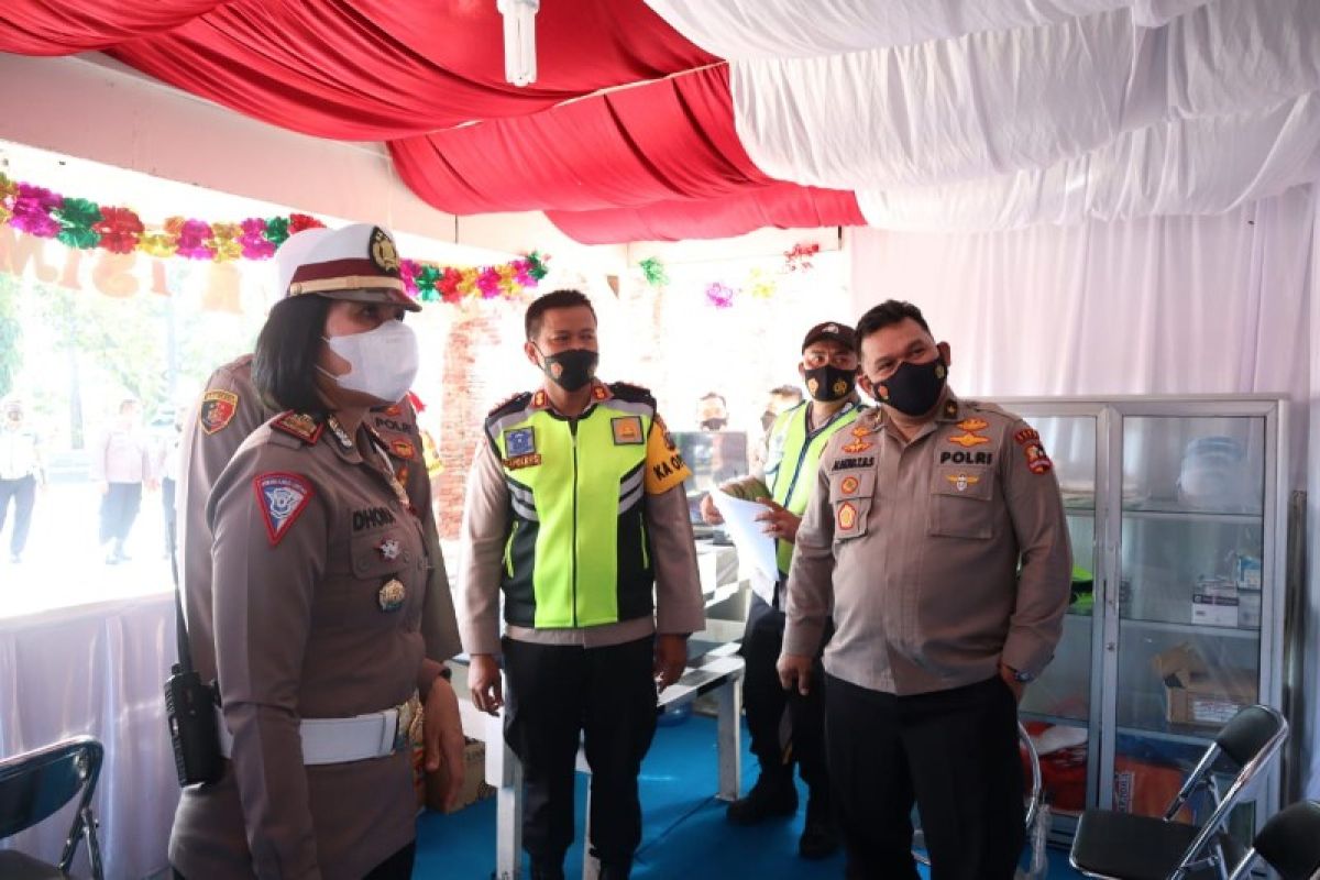 Tim supervisi Mabes Polri tinjau Pos Chek Point Banda Kajum Tebing Tinggi