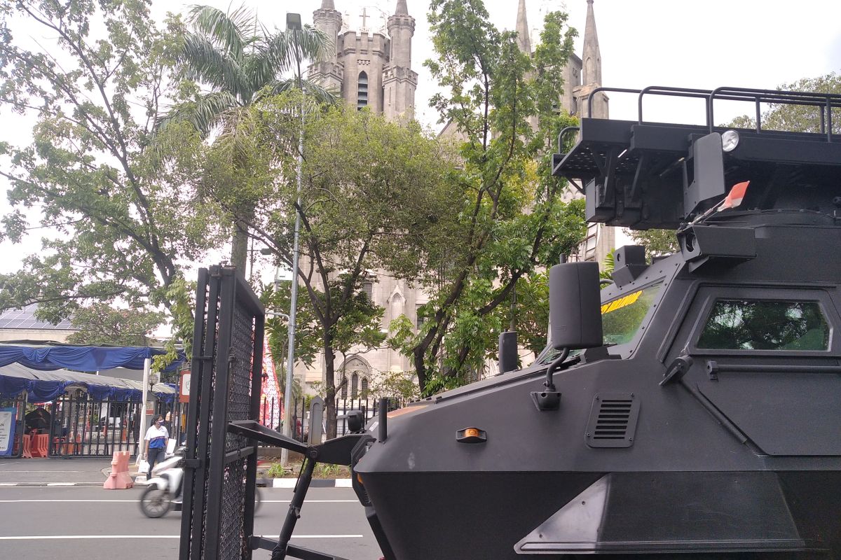 Situasi keamanan Misa Natal Gereja Katedral Jakarta berjalan lancar