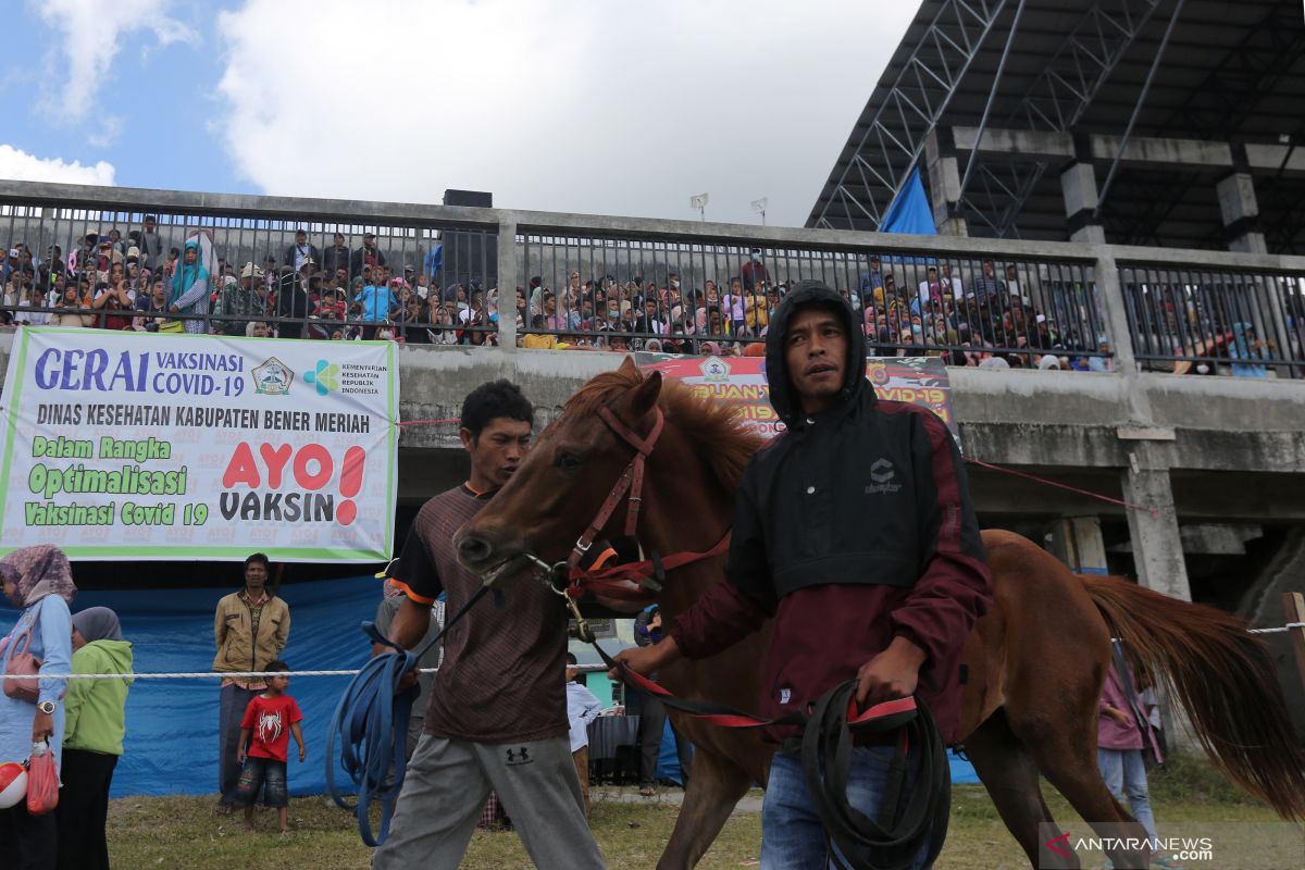 216 kuda ramaikan latihan bersama pacuan kuda HUT ke-445 Kota Takengon