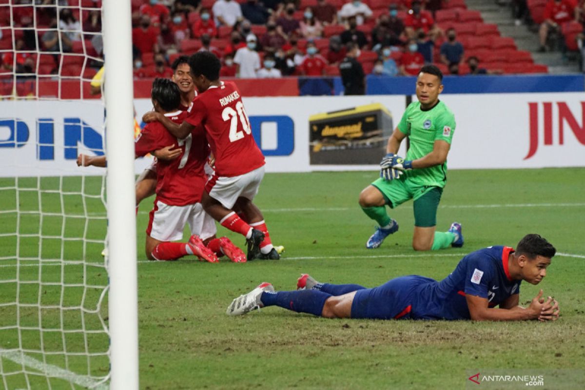 Shin Tae-yong puji wasit semifinal leg kedua Indonesia vs Singapura