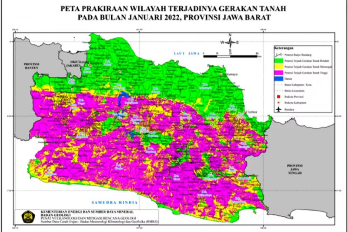 PVMBG imbau masyarakat Jabar waspada bencana jelang puncak musim hujan