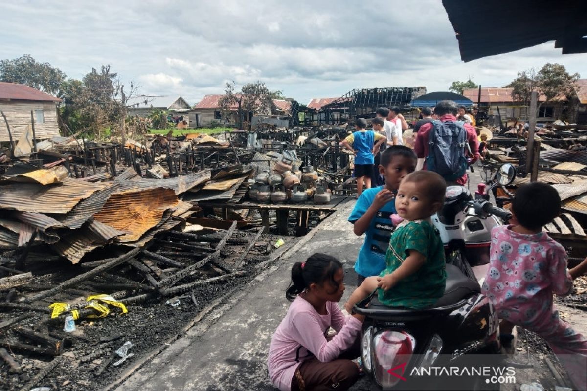 Polisi selidiki penyebab kebakaran 23 rumah di Palangka Raya