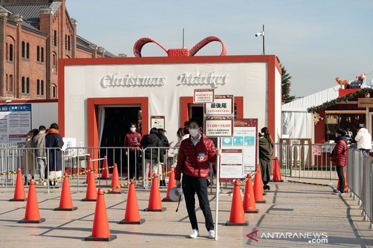 Album Asia: Pasar Natal Yokohama, Jepang, dibuka terbatas saat pandemi