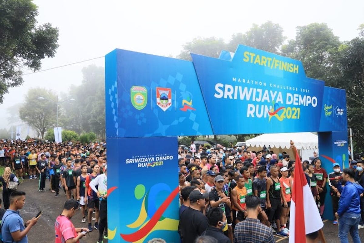 Ribuan pelari ikuti Sriwijaya  Dempo Run 2021