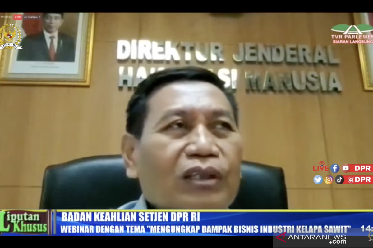 Dirjen HAM: UU Ciptaker penting tangani masalah kelapa sawit