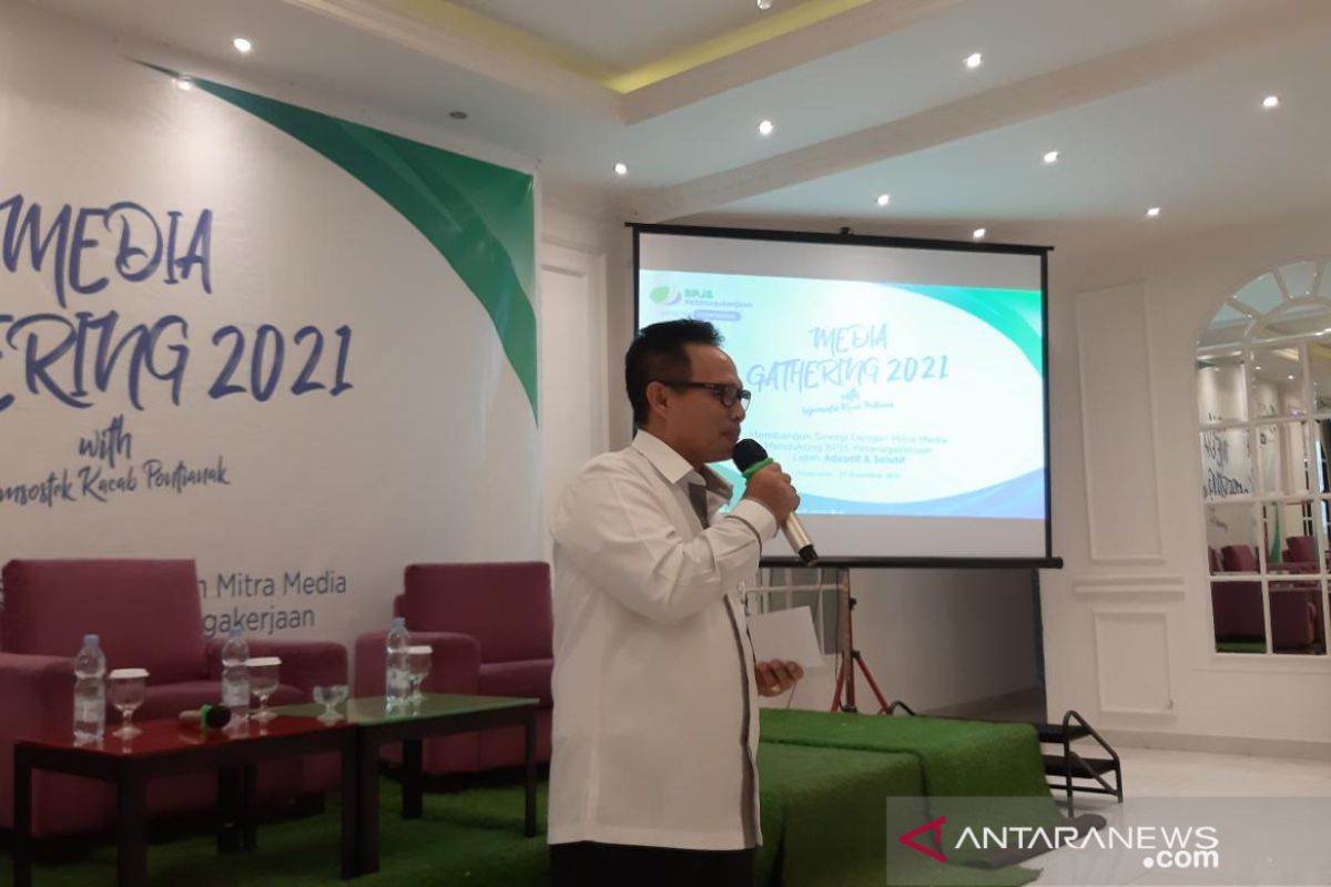 381.222 peserta BPJamsostek Pontianak tercatat hingga akhir tahun 2021