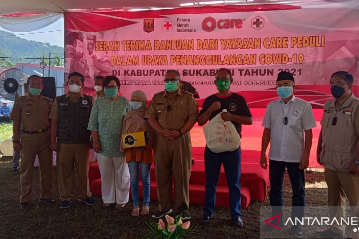 CARE gandeng PMI Sukabumi salurkan bantuan dukung pencegahan COVID-19