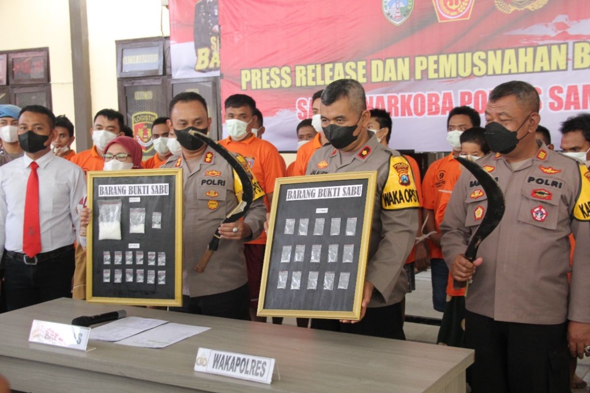 Polres Sampang ungkap 137 kasus narkoba selama 2021