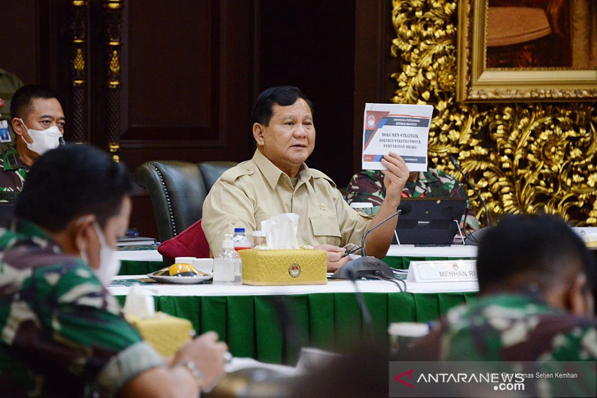 Menhan Prabowo apresiasi konsep awal dokumen produk strategis pertahanan