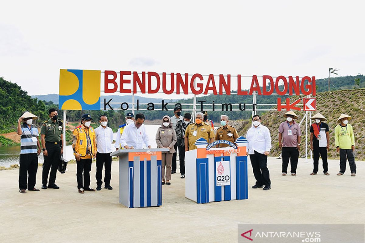 Presiden resmikan Bendungan Ladongi di Sulawesi Tenggara