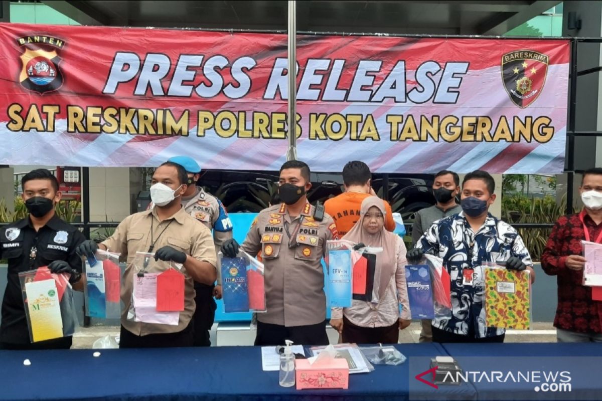 Polresta Tangerang ungkap  pemalsuan merek kasur