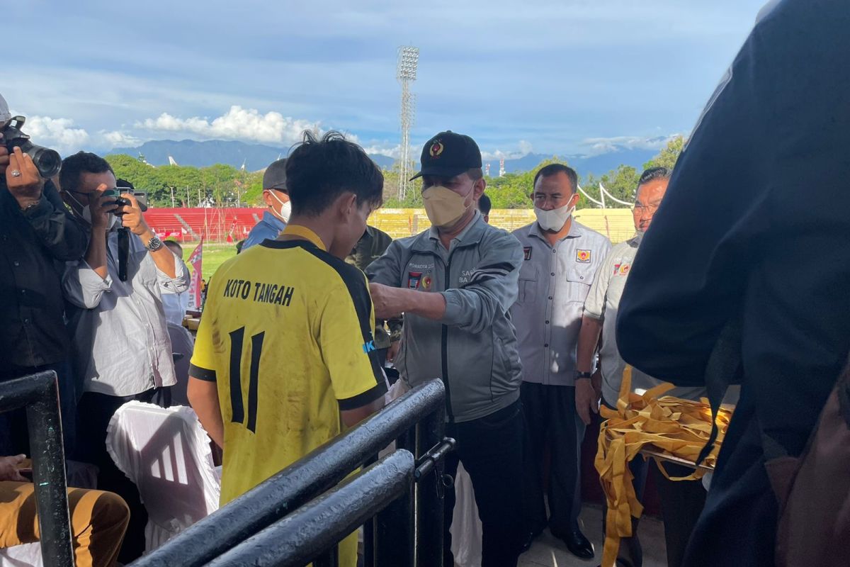 Kesebelasan Koto Tangah rebut medali emas Porkota Padang usai taklukkan Kuranji 2-0