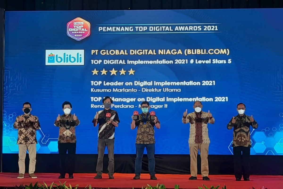 Blibli dapat penghargaan berkat optimalkan teknologi digital