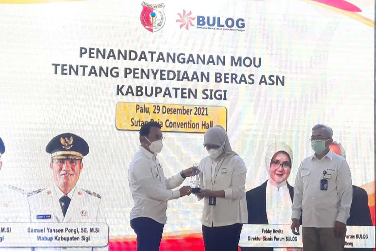 Bupati Sigi  minta beras produksi petani lokal dikembangkan