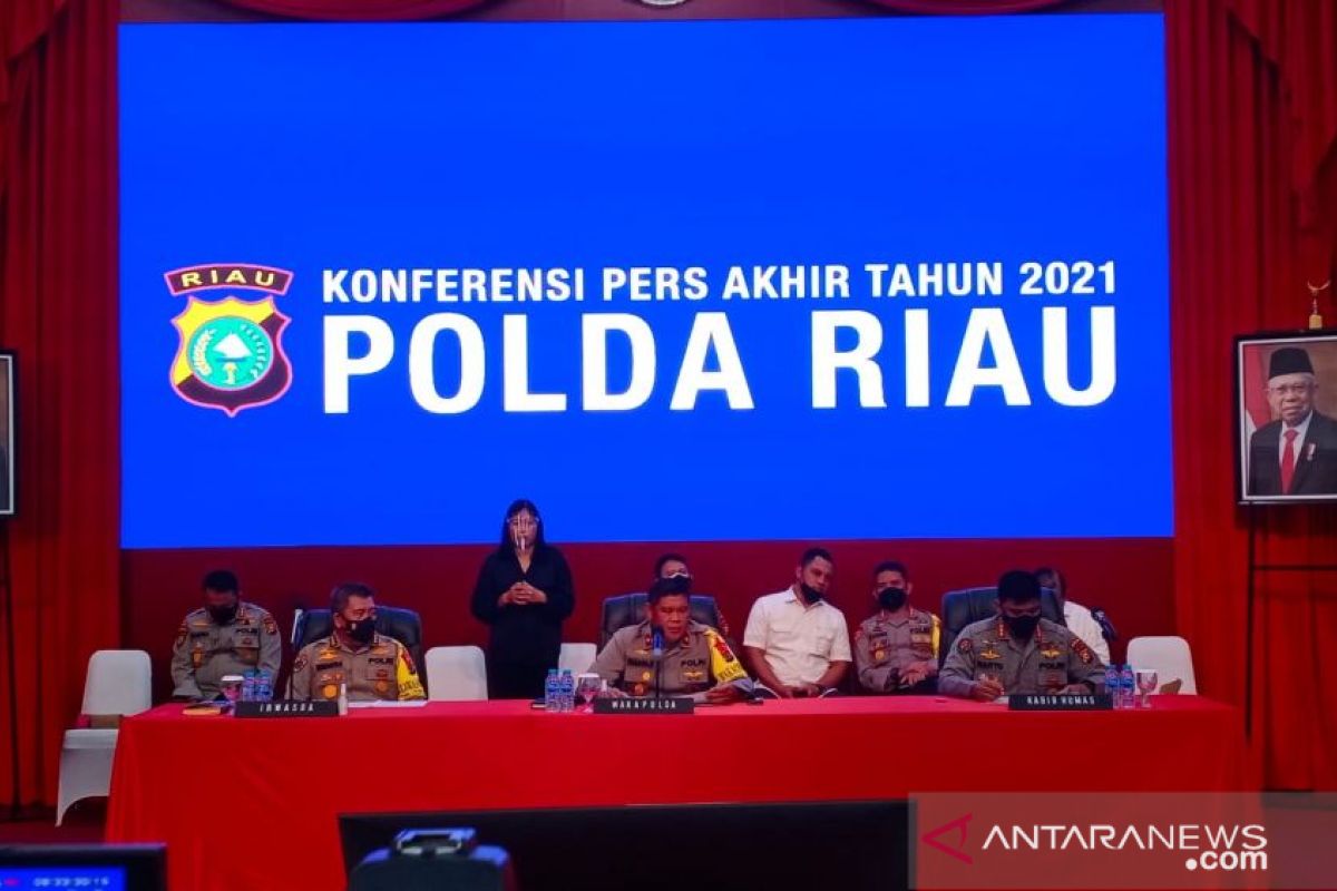 Sepanjang 2021, Polda Riau tangani 4.177 kasus dari C3 hingga penyelundupanmanusia