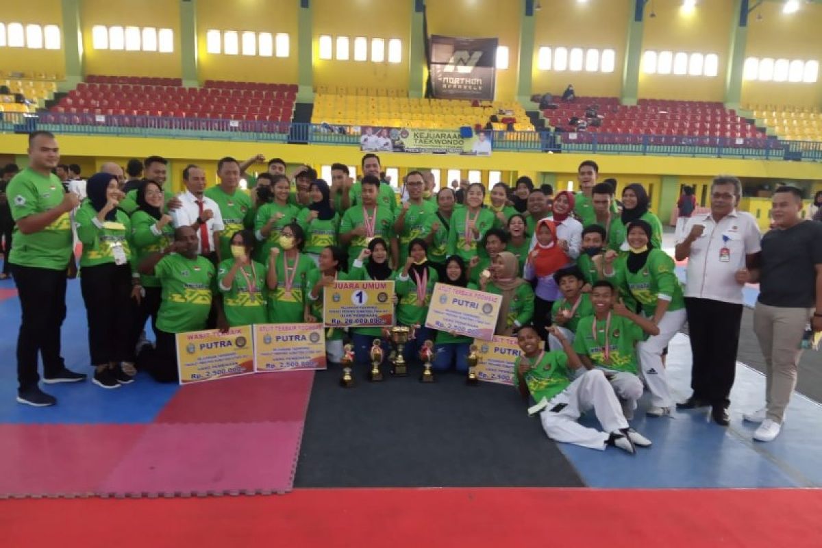 Medan juara umum kejuaraan taekwondo Sumut 2021