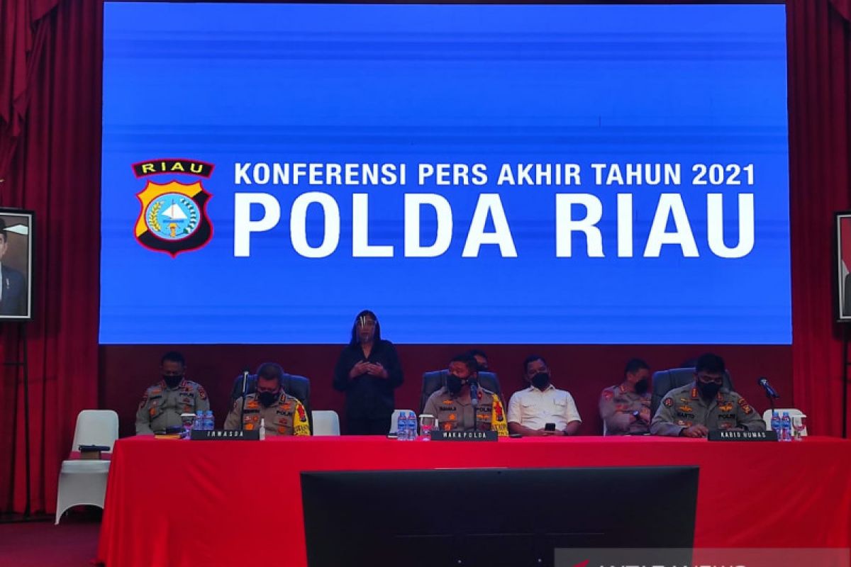 Sepanjang 2021 Polda Riau mengungkap 1.596 kasus narkoba, Debus masih buron