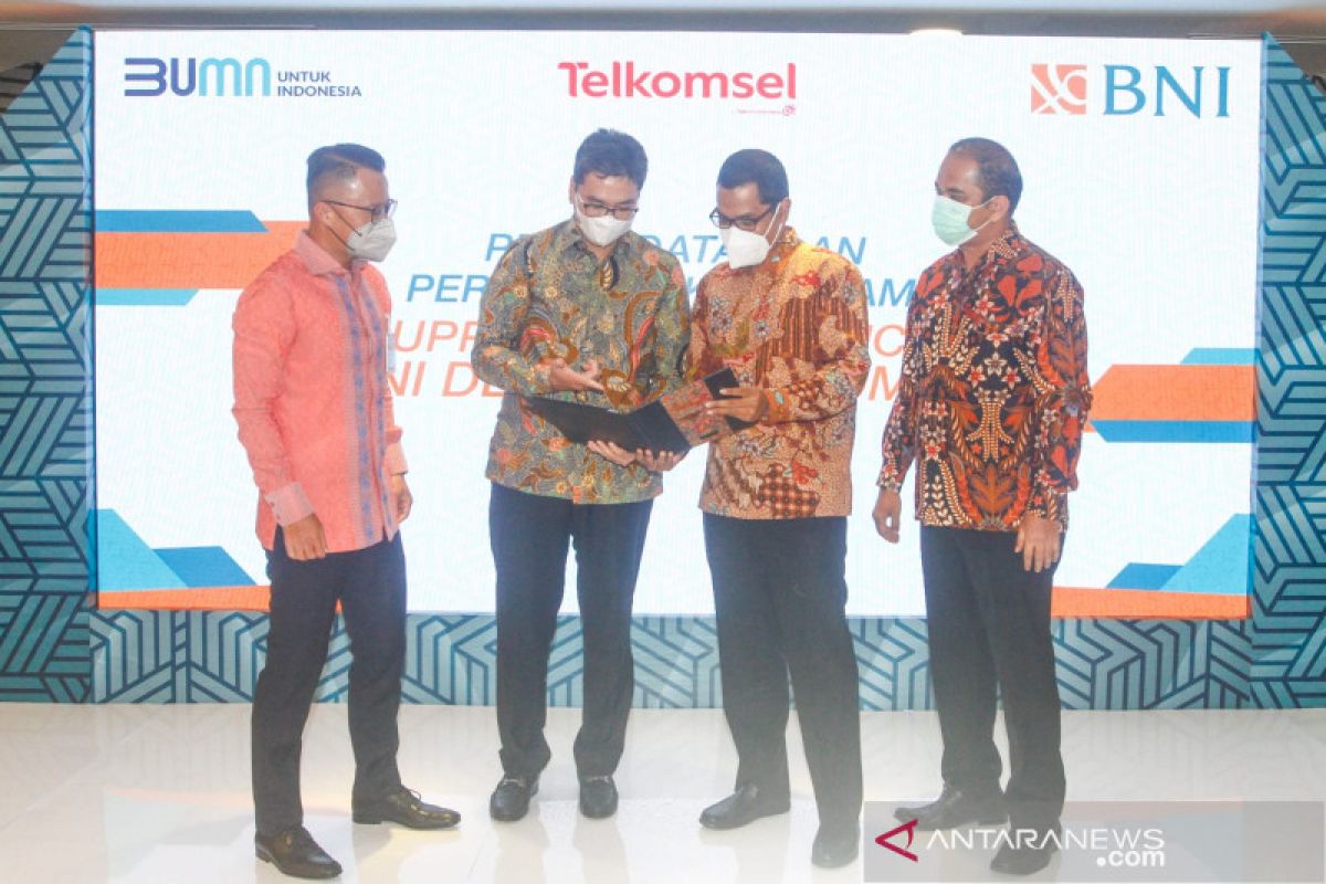 BNI bersama Telkomsel komitmen memperkuat bisnis telekomunikasi