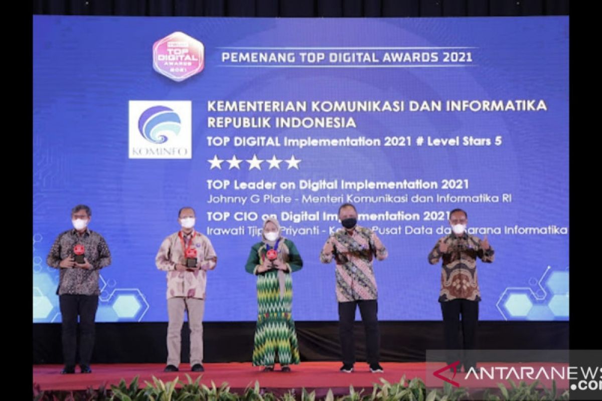 Kementerian Kominfo raih TOP Digital Award 2021