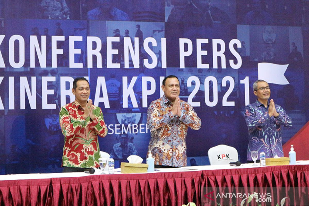 Capaian kinerja KPK 2021 dari pencegahan hingga penindakan