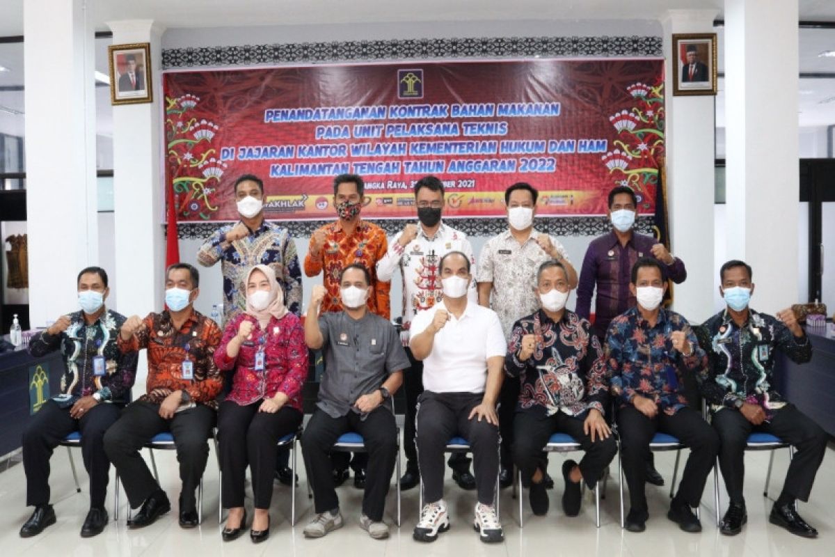 Kemenkumham Kalteng kerja sama penyediaan bahan makanan di Rutan-Lapas