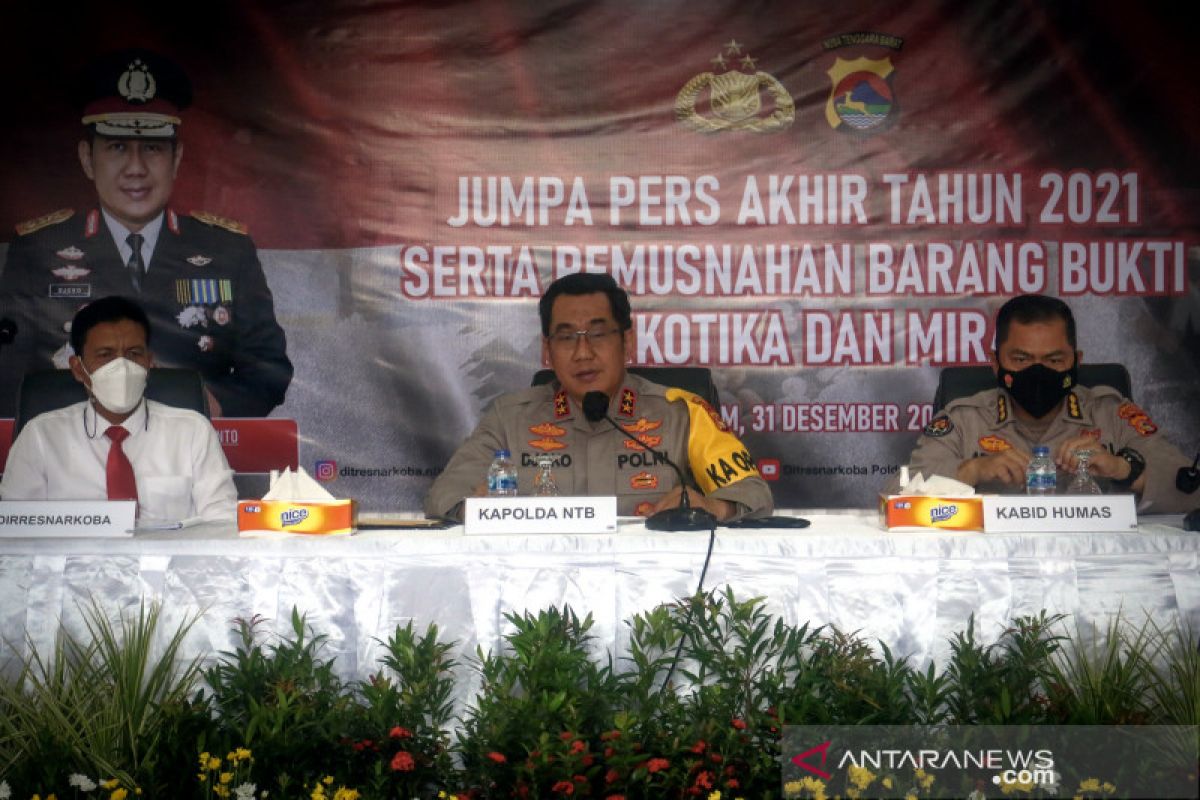 Kasus kejahatan di NTB menurun di tahun 2021