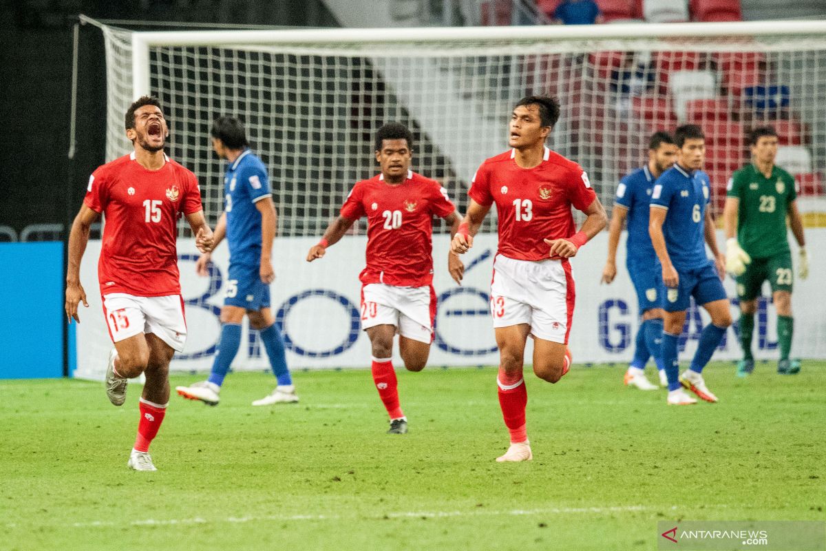 Leg 2 Piala AFF 2020, Indonesia imbangi Thailand 2-2