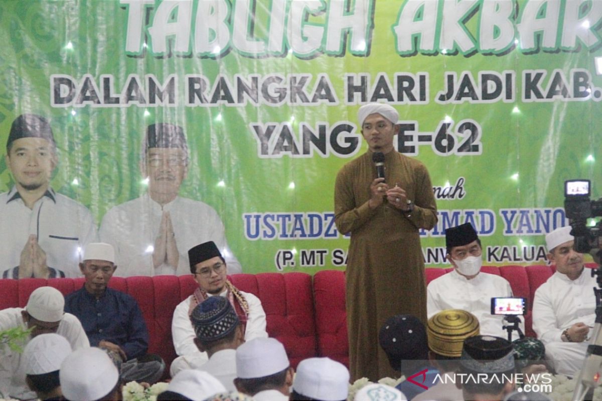 Ustadz Muhammad Yanor dari Kelua tabligh akbar di Kabupaten HST