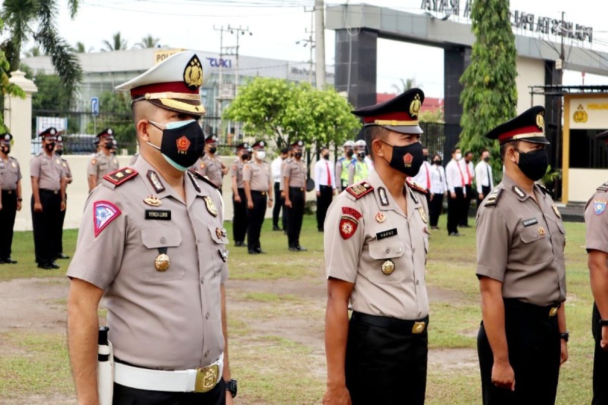 58 personel Polresta Palangka Raya naik pangkat, berikut rinciannya