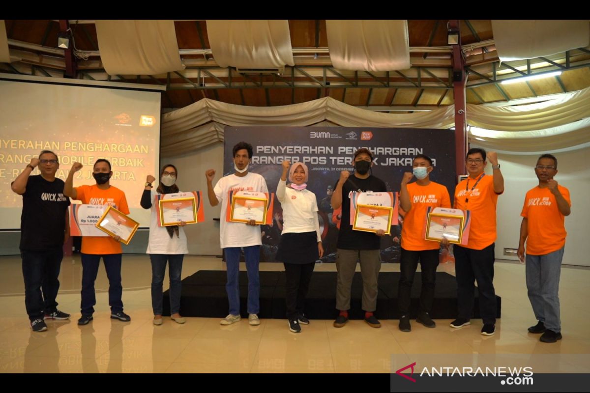 Pos Indonesia serahkan penghargaan "O-Ranger Mobile" terbaik