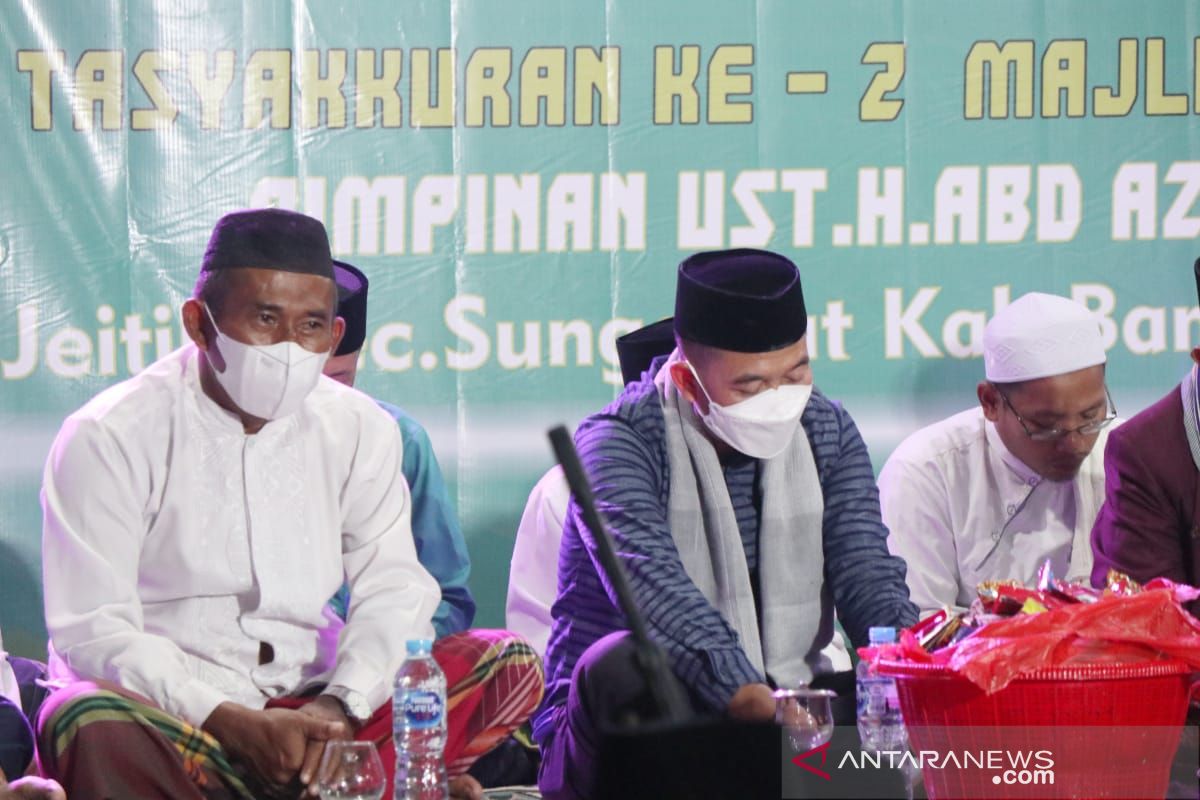 Ketua DPRD Bangka hadiri Tasyakuran Majelis Yasin