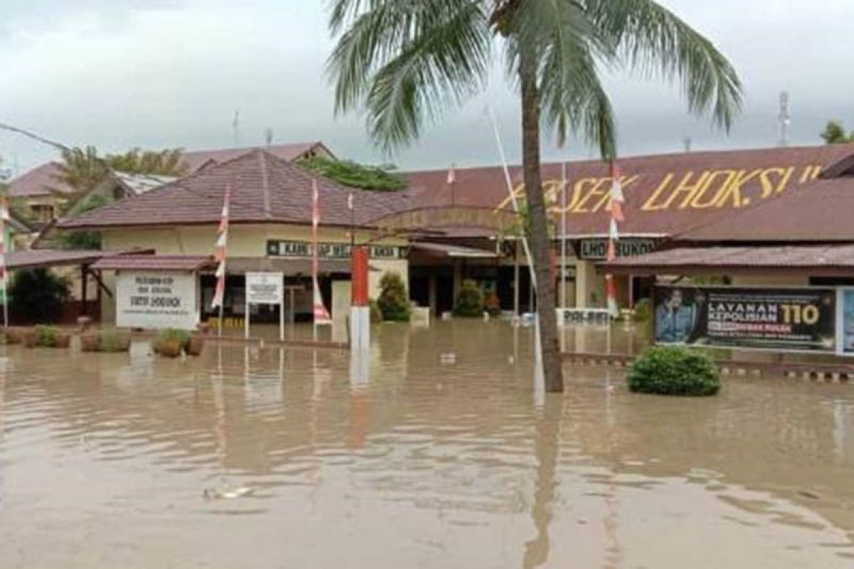 BPBD: 12 kecamatan di Aceh Utara terendam banjir