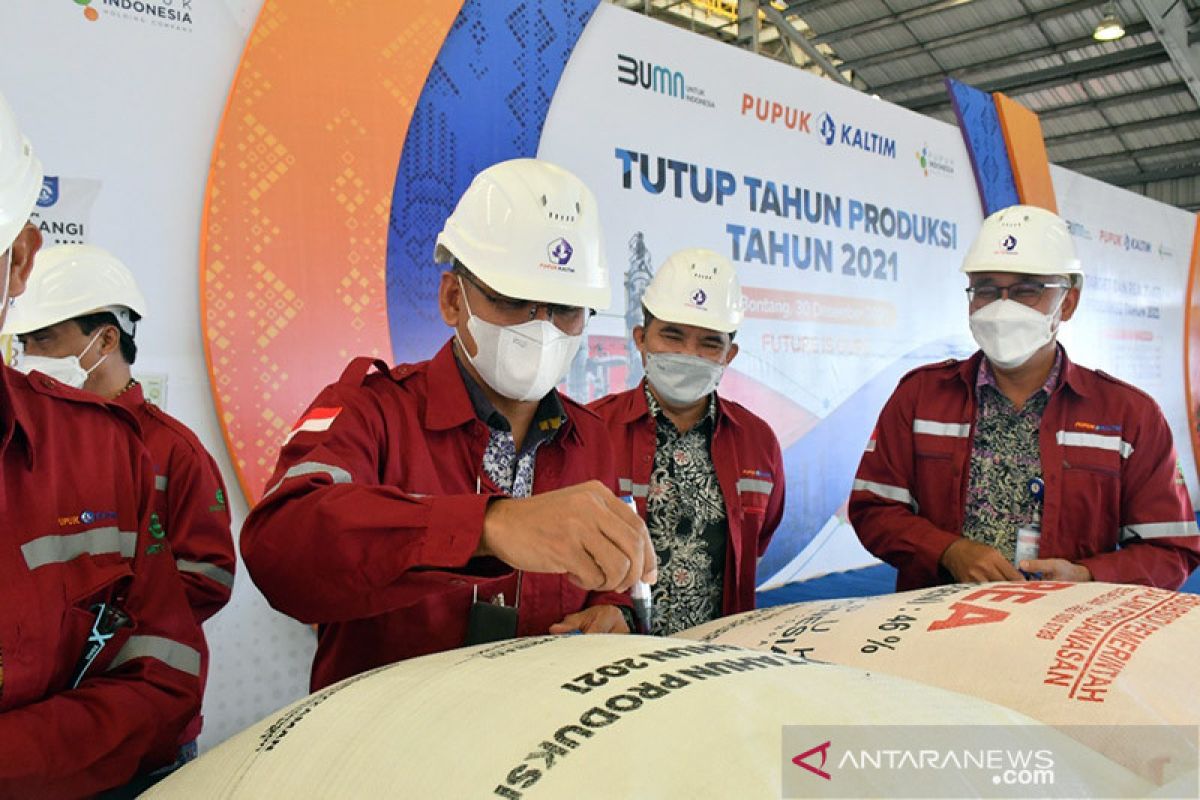 Tutup tahun 2021, kinerja produksi Pupuk Kaltim lampaui target RKAP