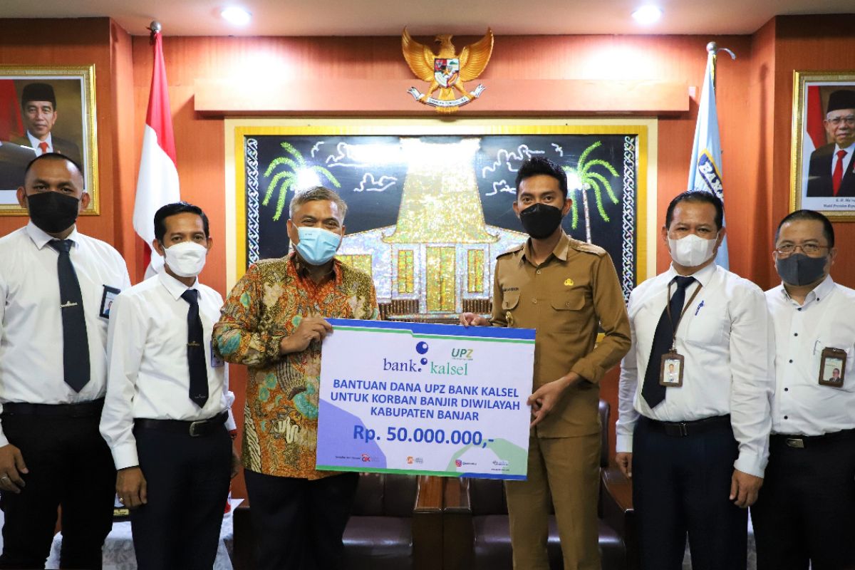 UPZ Bank Kalsel peduli korban banjir