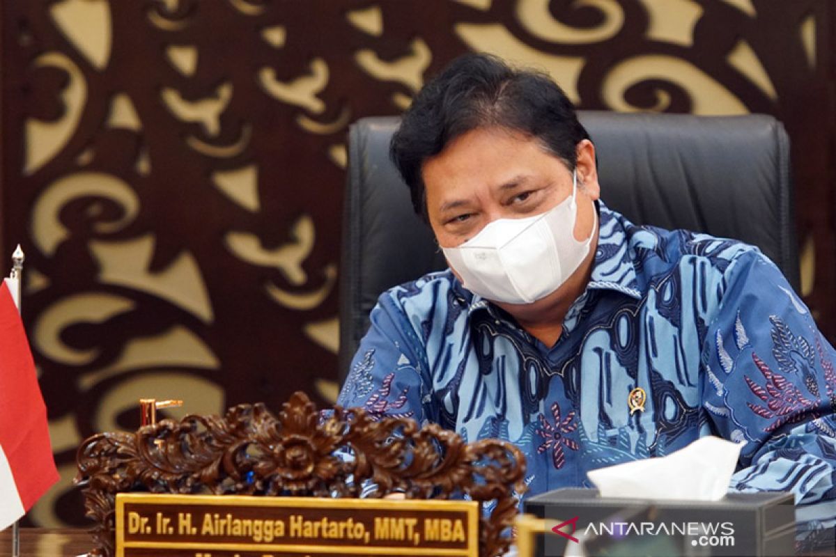 Airlangga : Inflasi 2021 terkendali rendah meski global naik