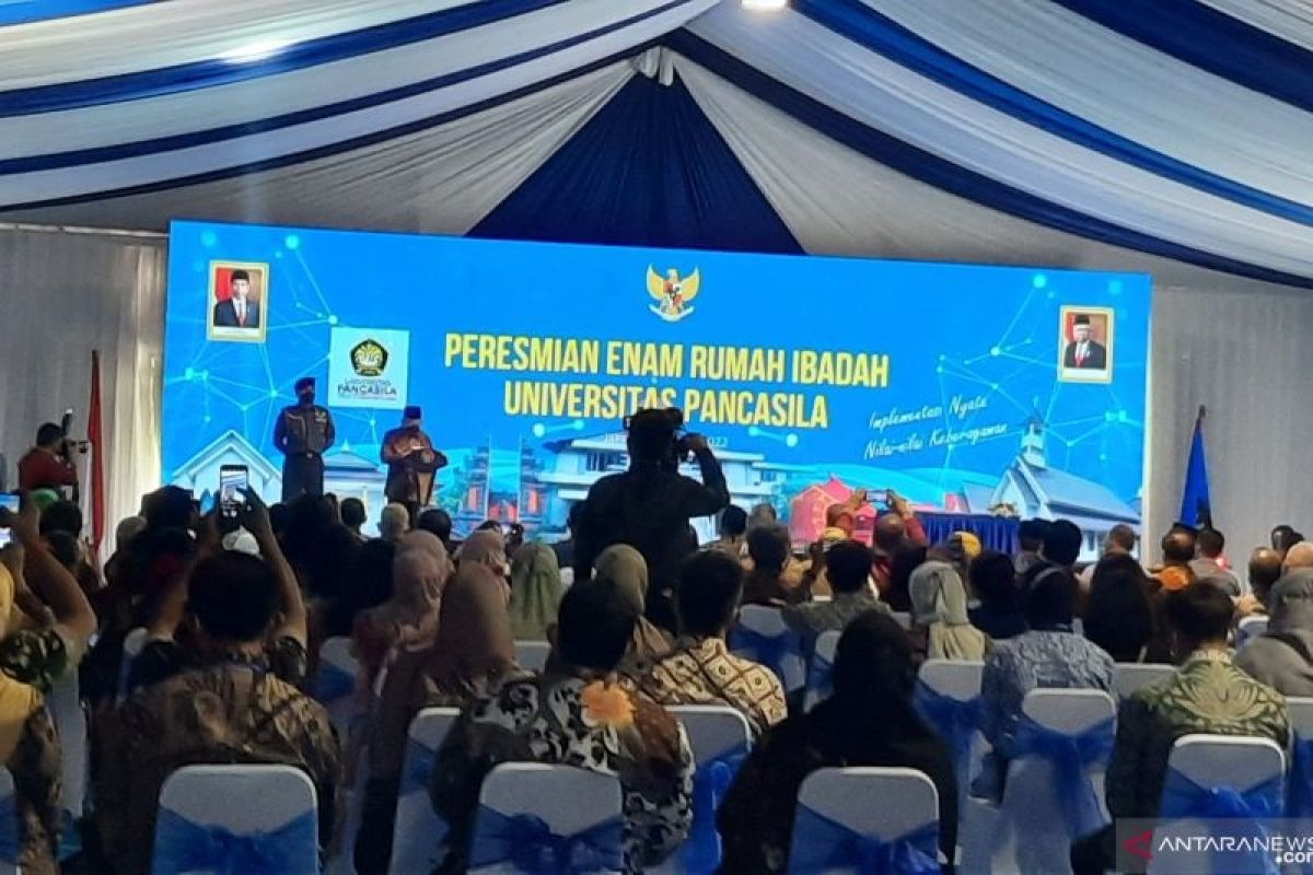 Wapres Ma'ruf Amin resmikan enam rumah ibadah di Universitas Pancasila