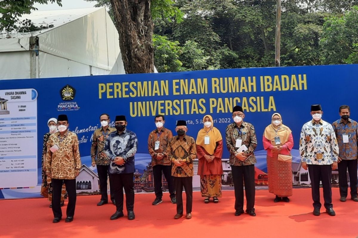 Wapres Ma'ruf Amin harap pembangunan enam rumah ibadah jangan hanya simbol