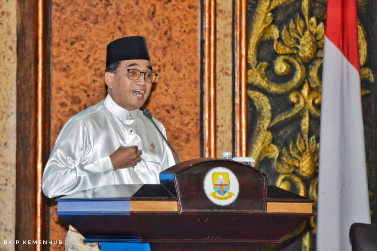 Menhub ungkap upaya pembangunan infrastruktur transportasi di Jambi