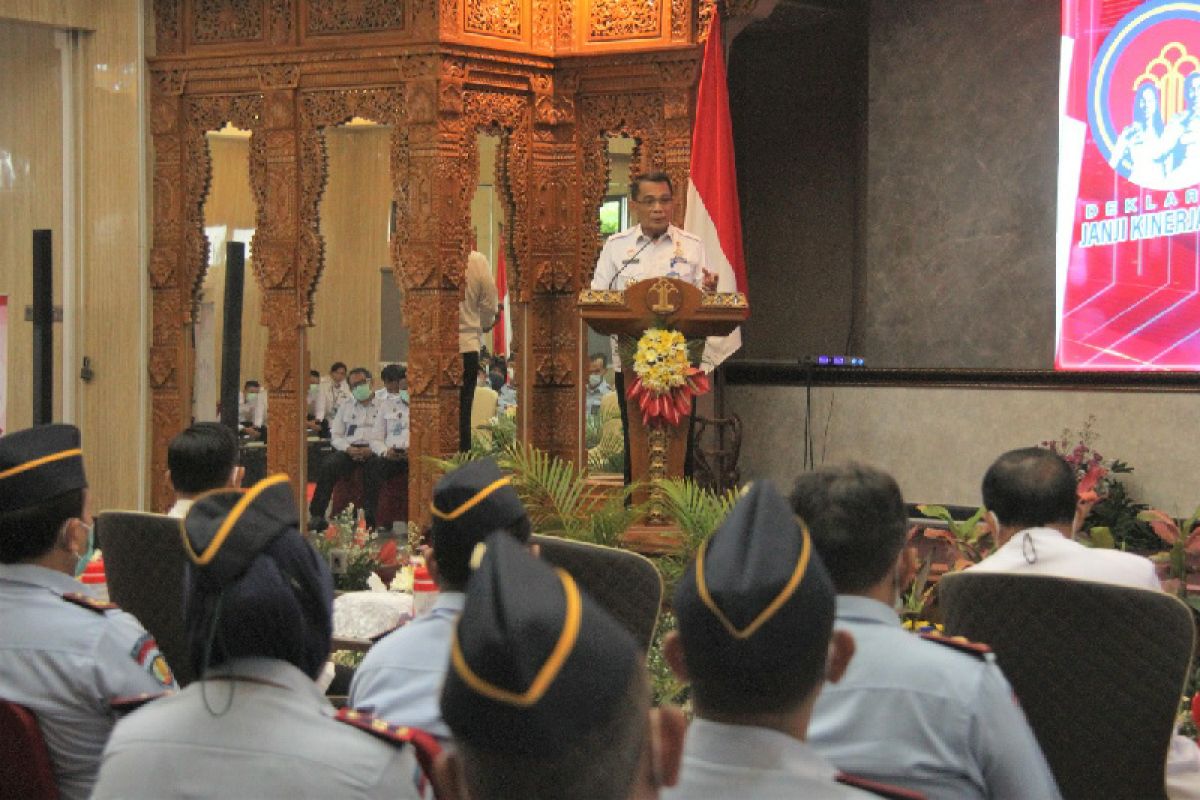 Kakanwil Kemenkumham Jateng minta seluruh jajaran lakukan inovasi di tahun ini