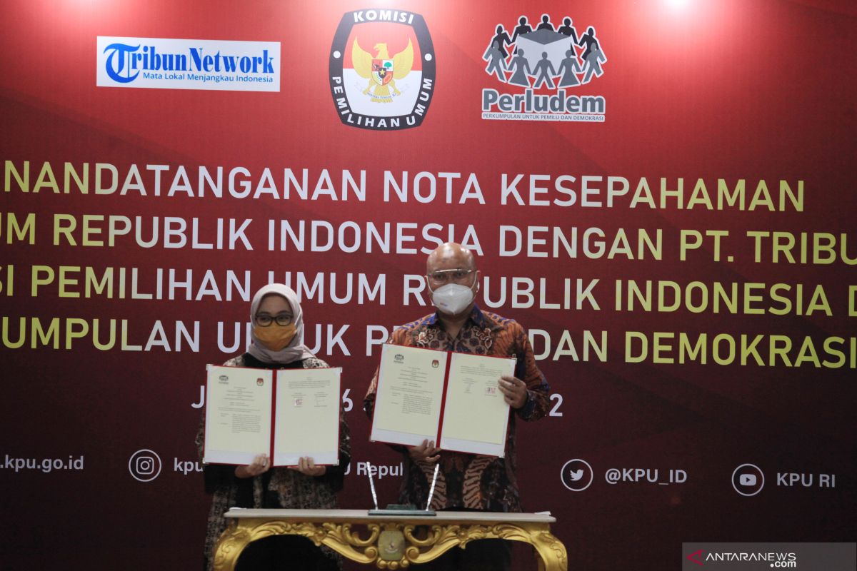 KPU-Perludem kerja sama penguatan ekosistem keterbukaan data pemilu