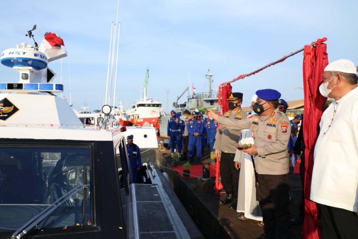 Kapolda Sumut resmikan Kapal  Patroli Cepat Airud