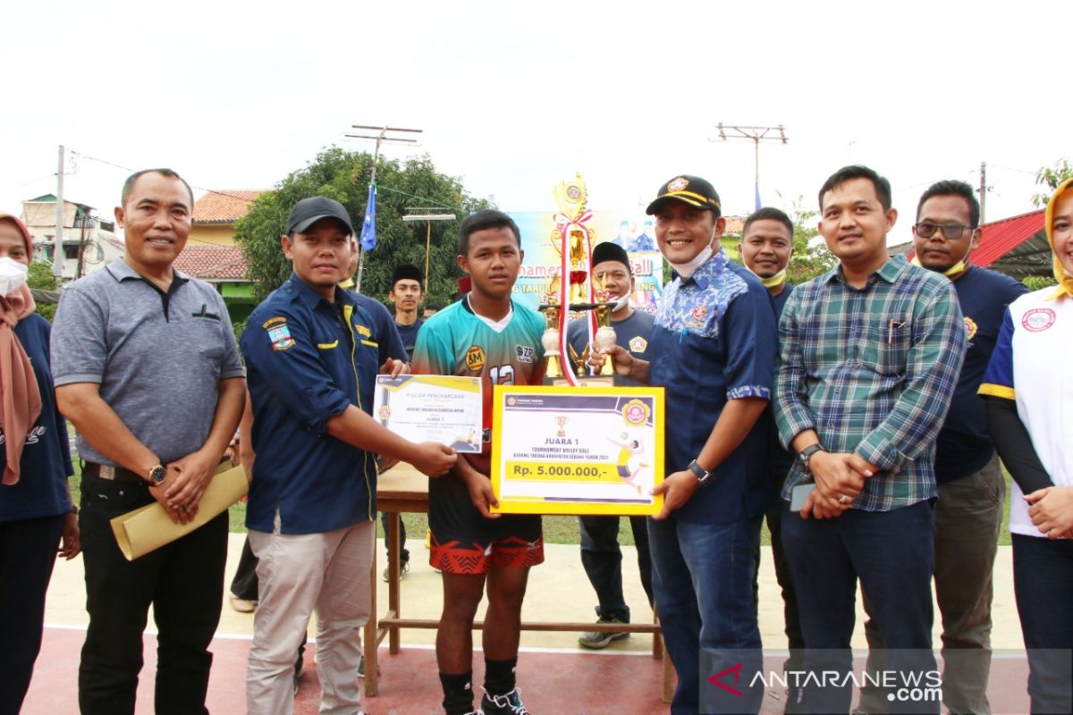 Karang Taruna Kabupaten Serang Gelar Tournament Volley Ball