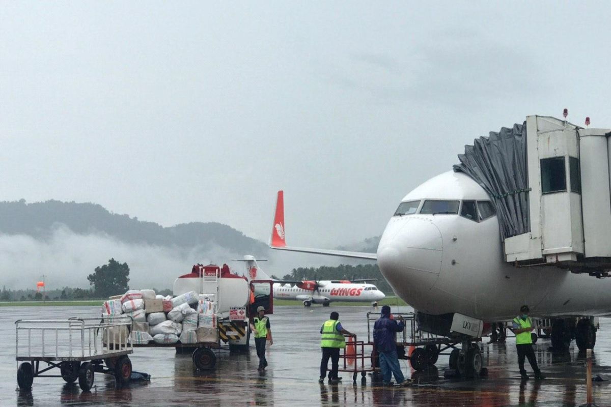 Pergerakan kargo di Bandara Samrat Manado naik sembilan persen