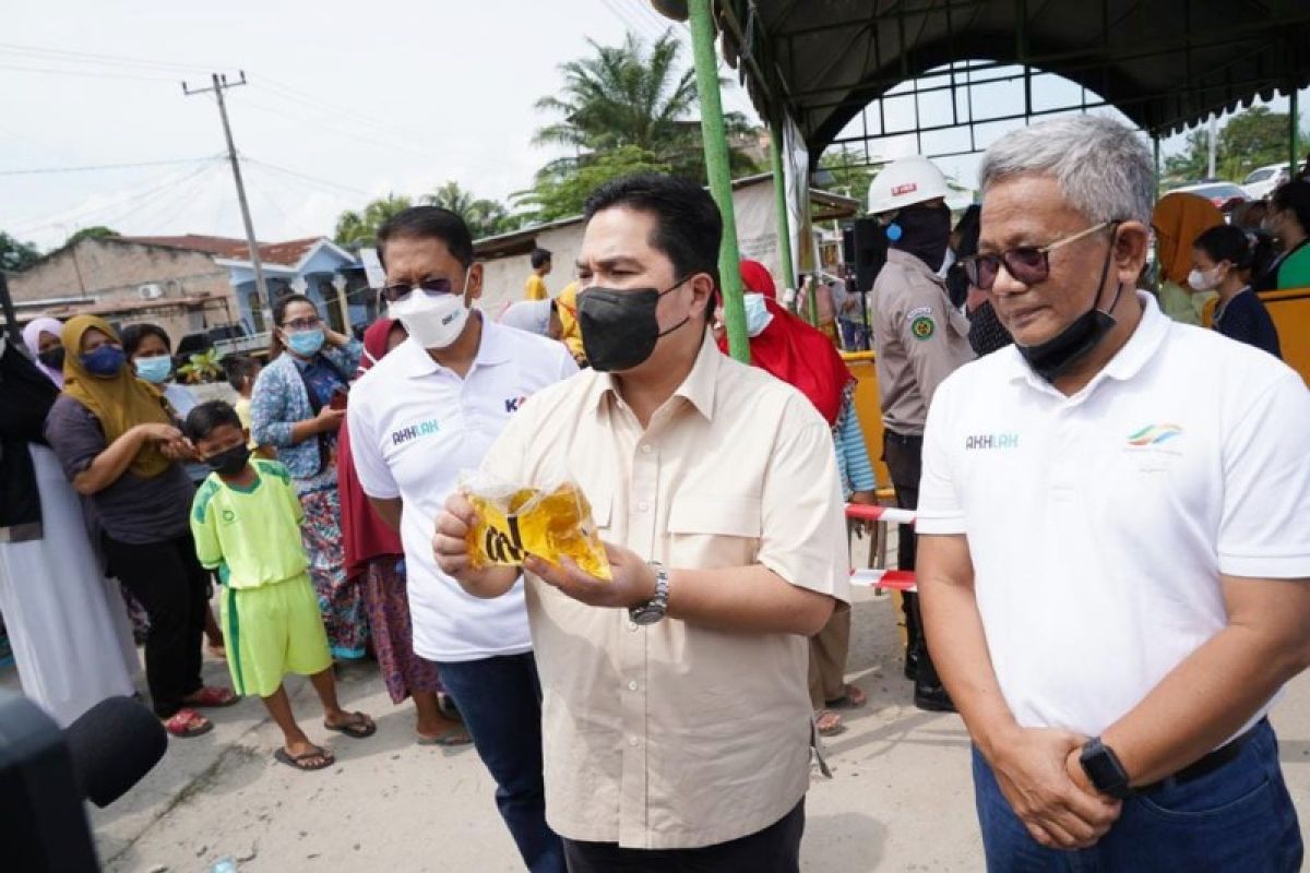 Erick Thohir: BUMN gelar operasi pasar tambahan untuk minyak goreng