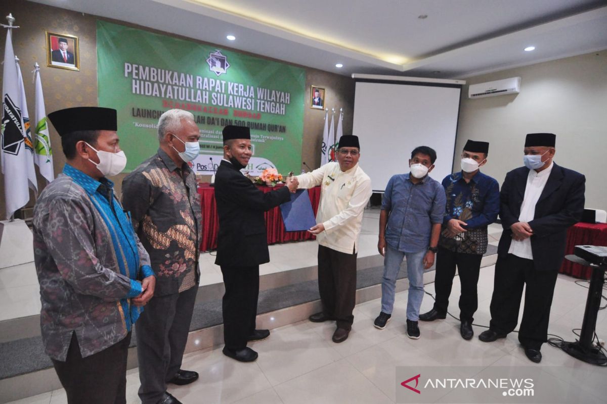 Ormas Islam Hidayatullah luncurkan 500 Rumah Quran, di 13 kabupaten/kota di Sulawesi Tengah