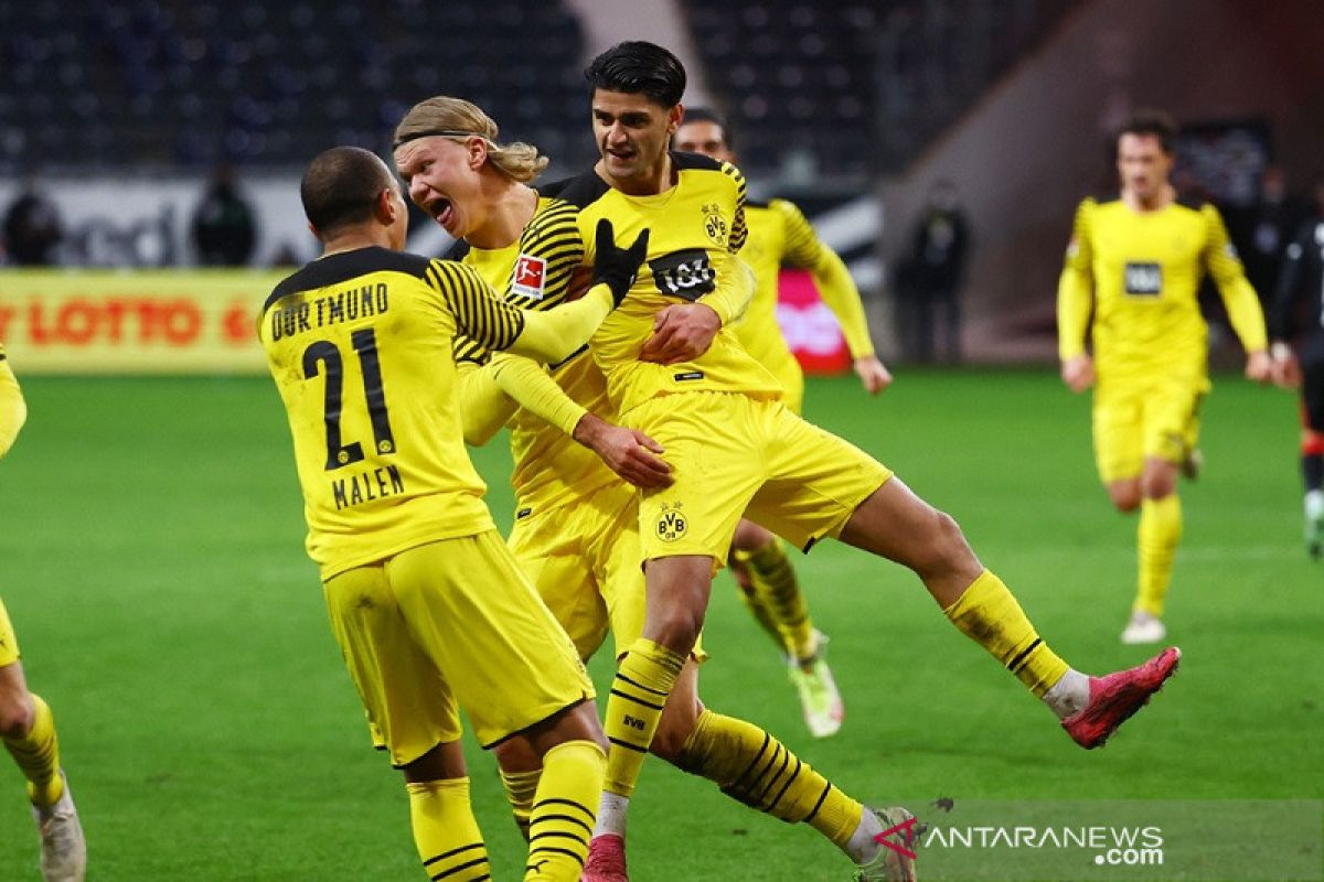 Liga Jerman- Dortmund bangkit untuk menang dramatis atas Frankfurt